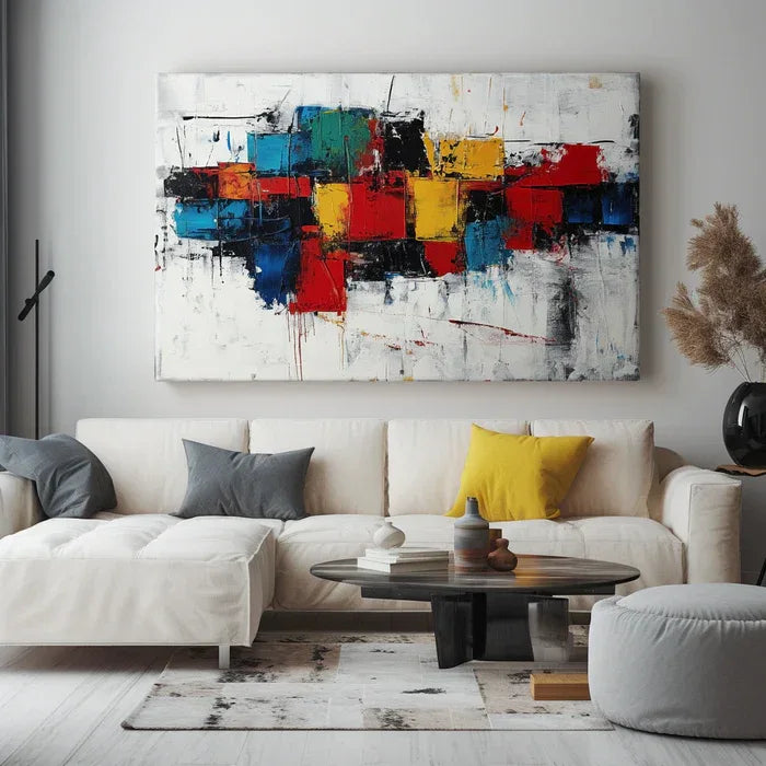 Artful Chaos-Color Explosion Abstract Wall Art - artextured