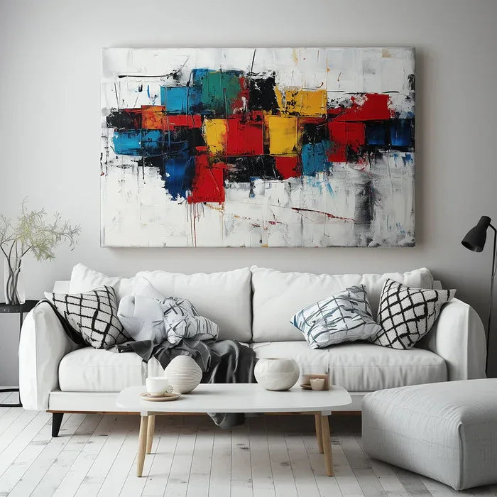 Artful Chaos-Color Explosion Abstract Wall Art - artextured
