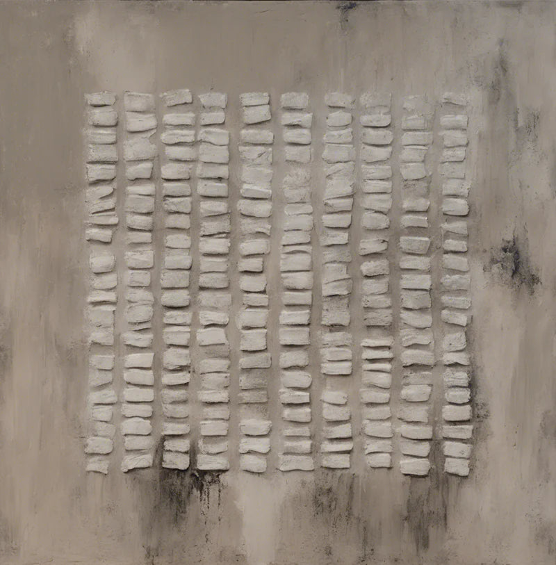 Abstract Grid Texture-Modern Textured Grid Wall Art