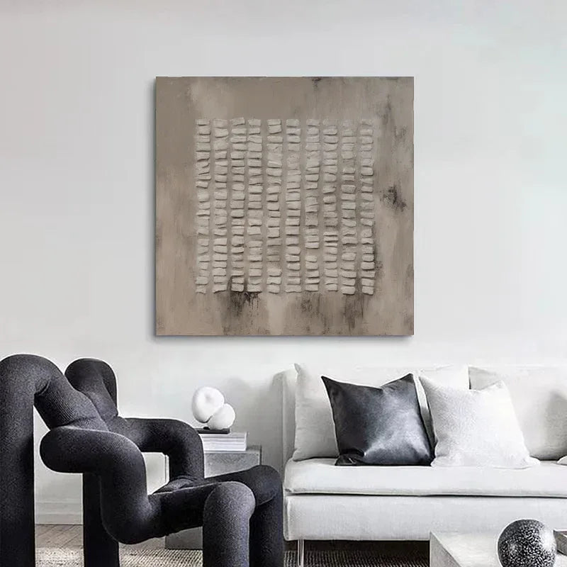 Abstract Grid Texture-Modern Textured Grid Wall Art - artextured