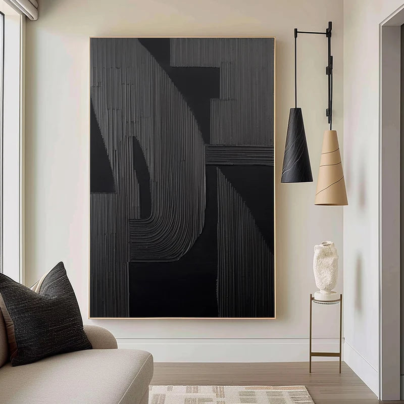 Silent Rhythm - Modern Textured Abstract Artwork