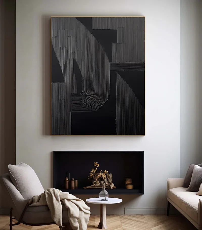 Silent Rhythm - Modern Textured Abstract Artwork - artextured