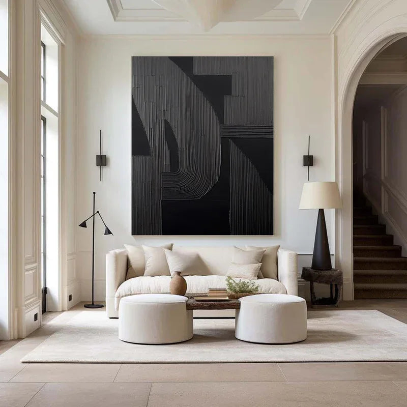 Silent Rhythm - Modern Textured Abstract Artwork - artextured