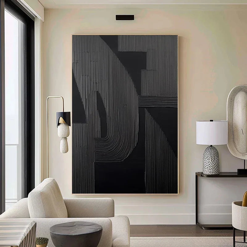 Silent Rhythm - Modern Textured Abstract Artwork - artextured