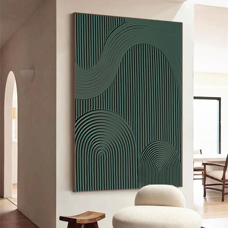 Rhythmic Geometry - Textured Abstract Line Art