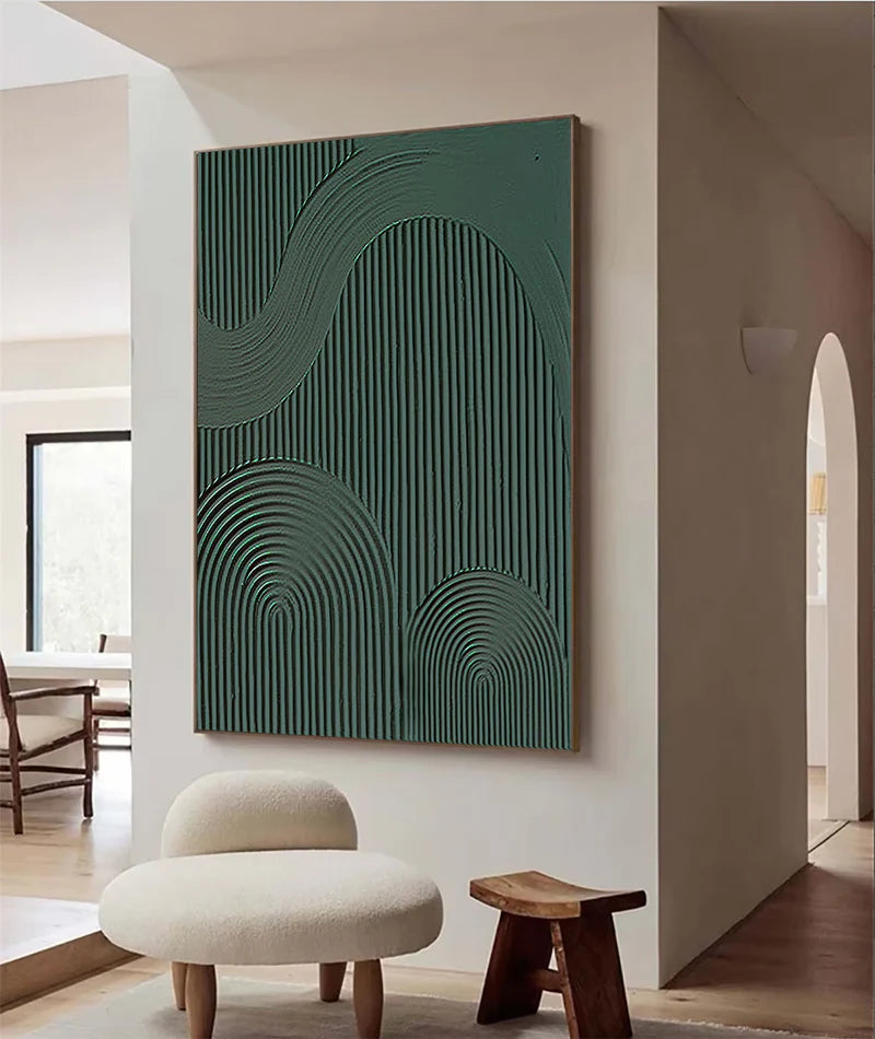 Rhythmic Geometry - Textured Abstract Line Art