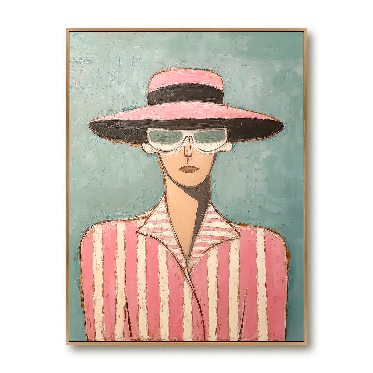 Textured Figurative Abstract Oil Painting#AB14163