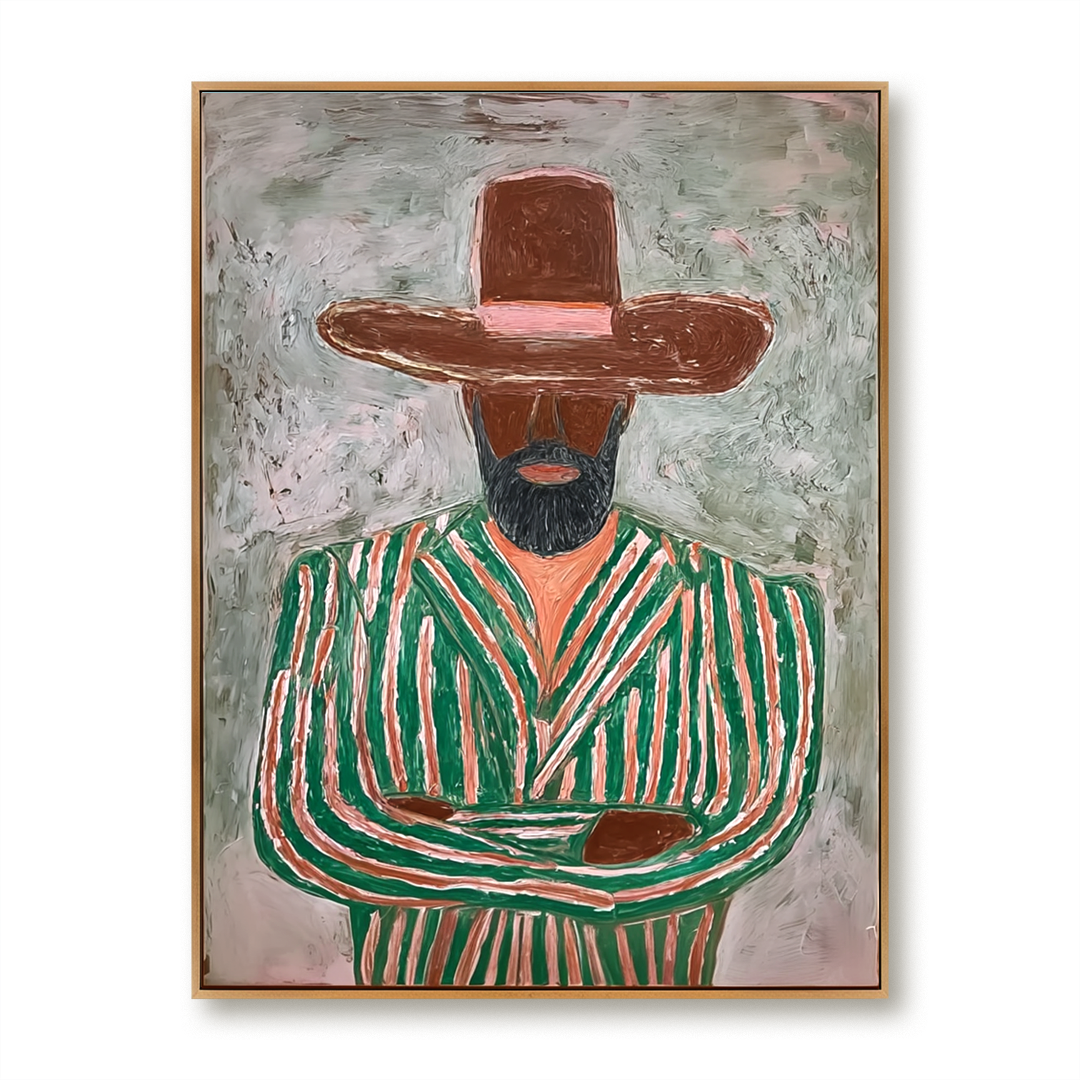 Textured Figurative Abstract Oil Painting#AB14158