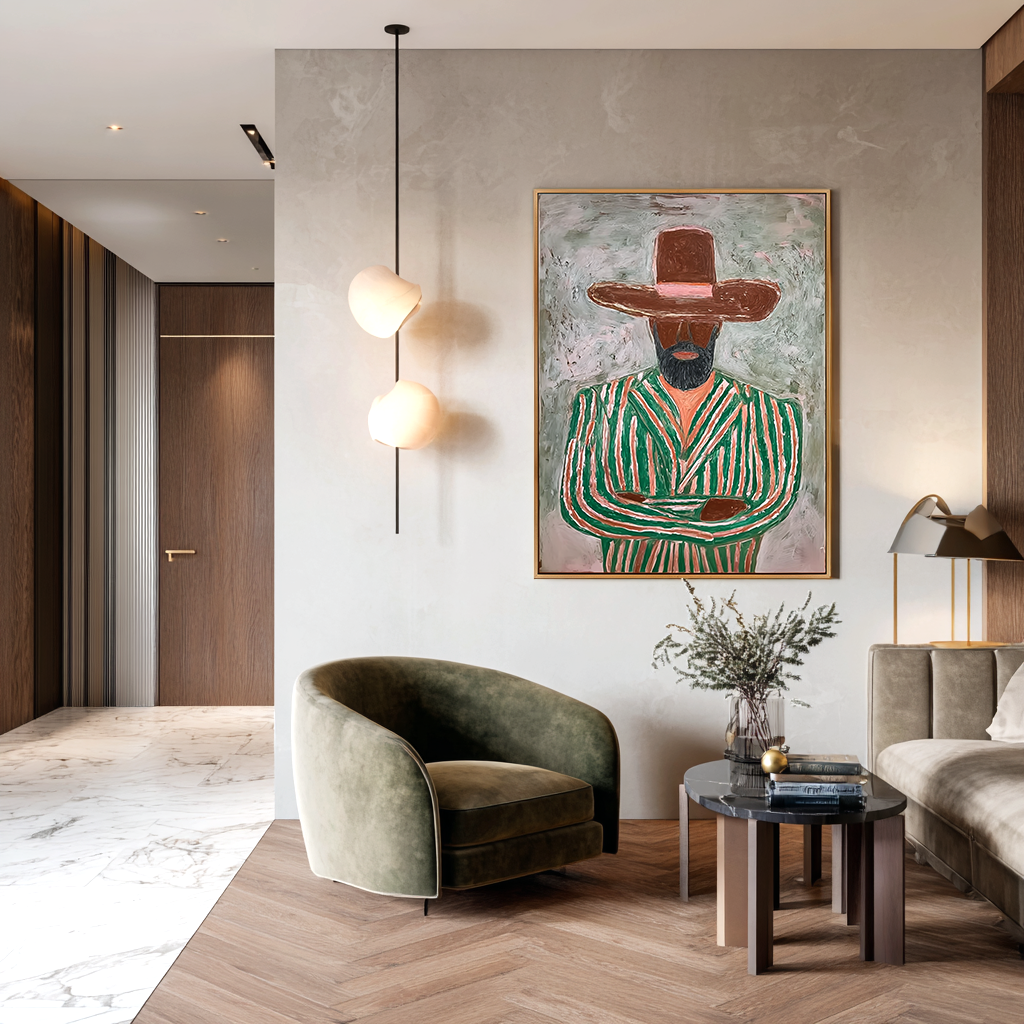 Textured Figurative Abstract Oil Painting#AB14158