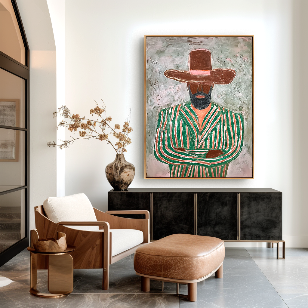 Textured Figurative Abstract Oil Painting#AB14158