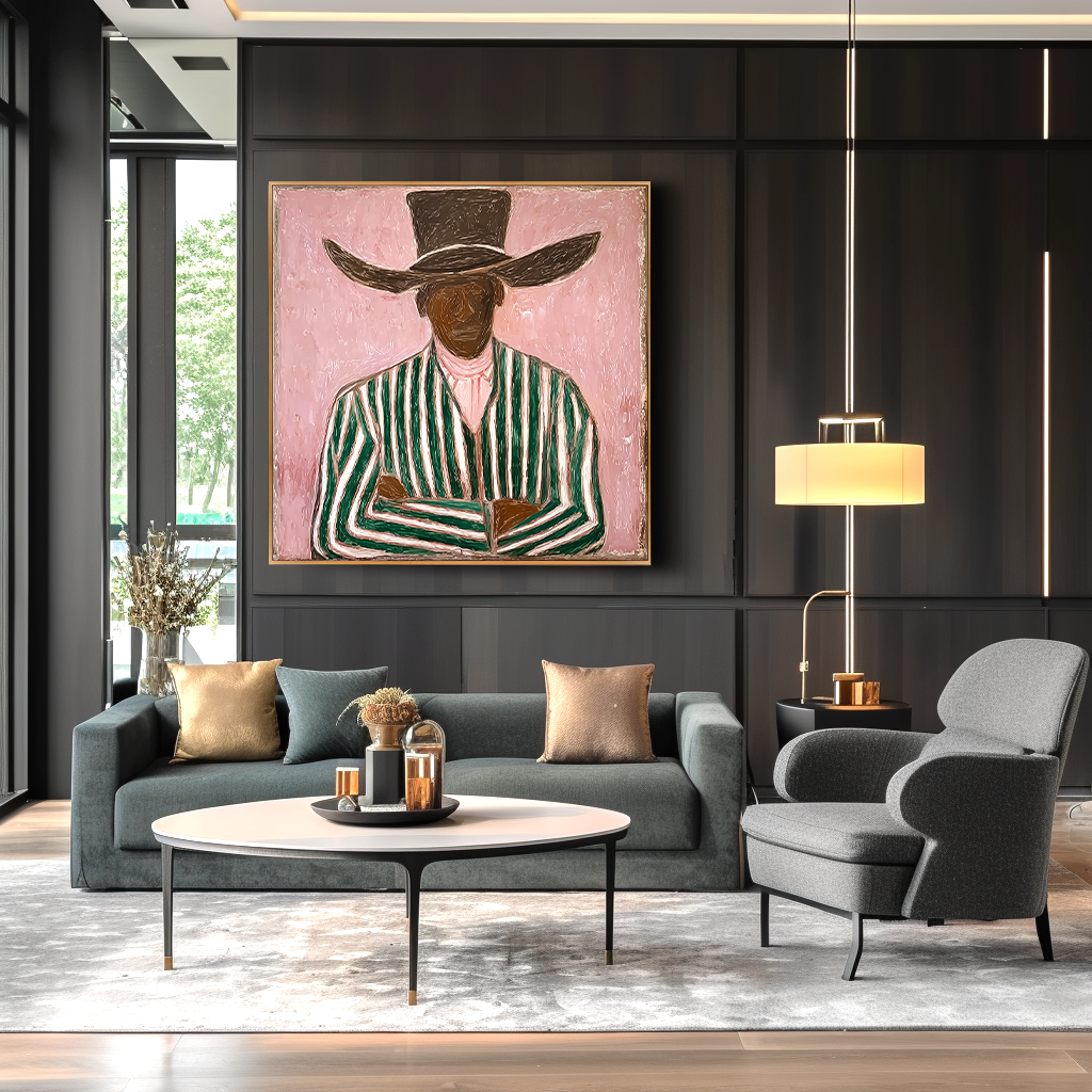 Textured Figurative Abstract Oil Painting#AB14162