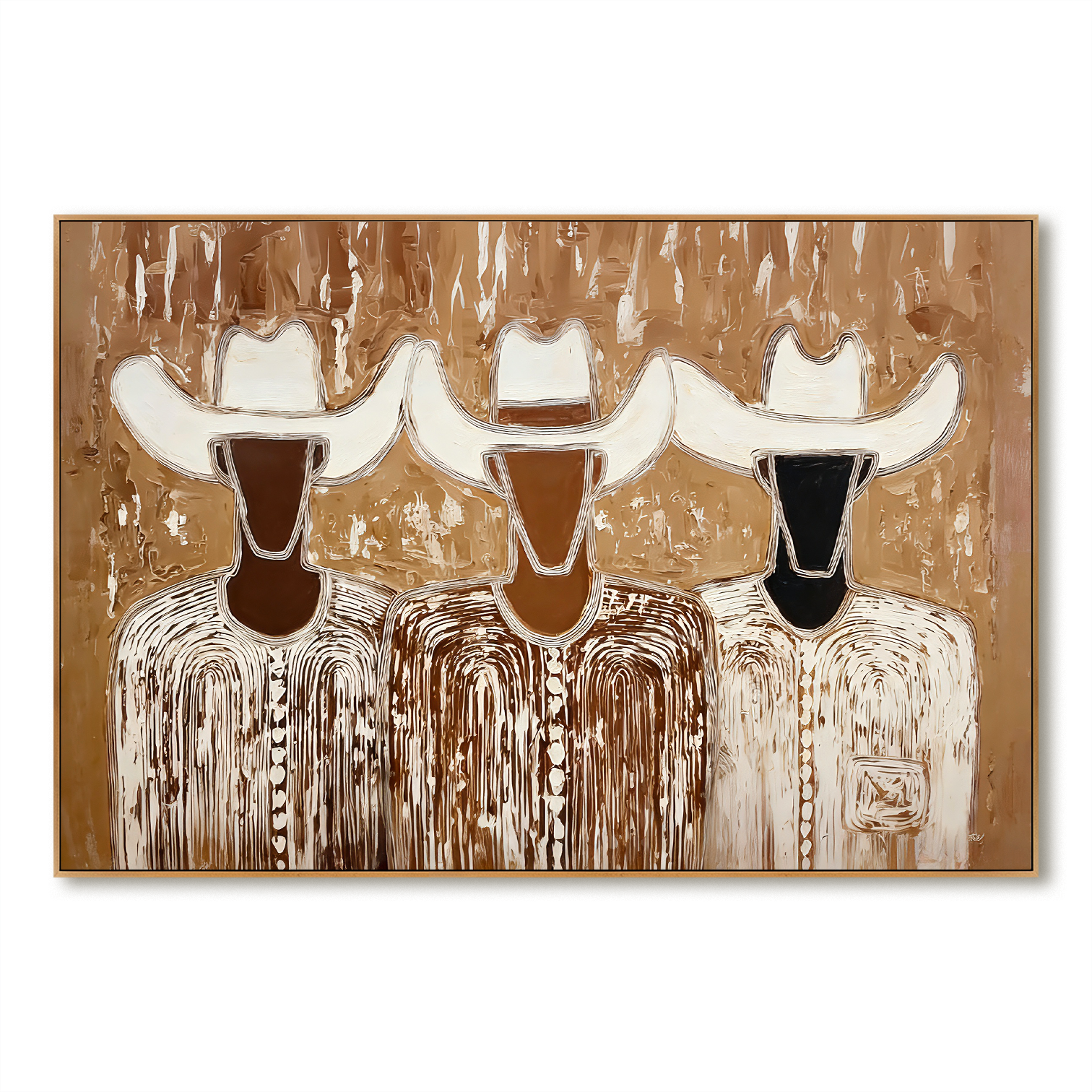 Textured Figurative Abstract Oil Painting#AB14157