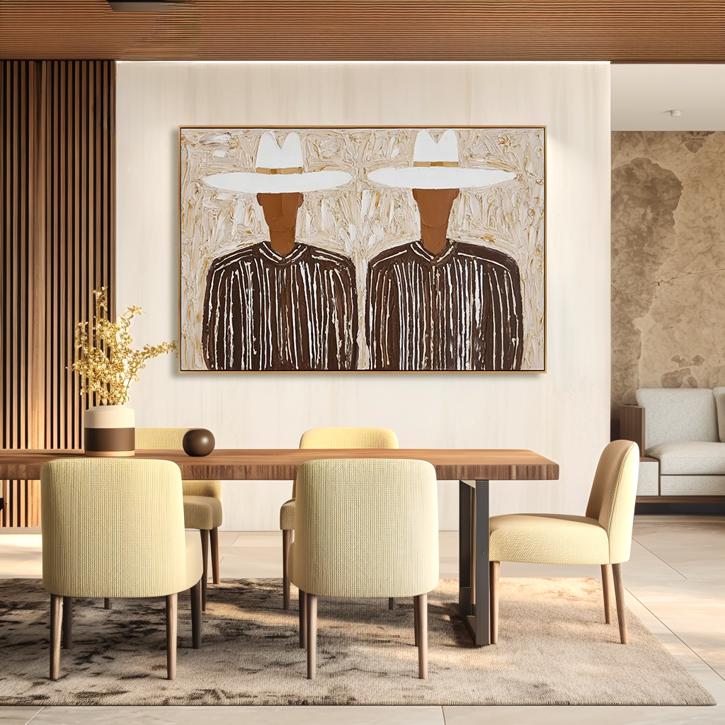 Textured Figurative Abstract Oil Painting#AB14160