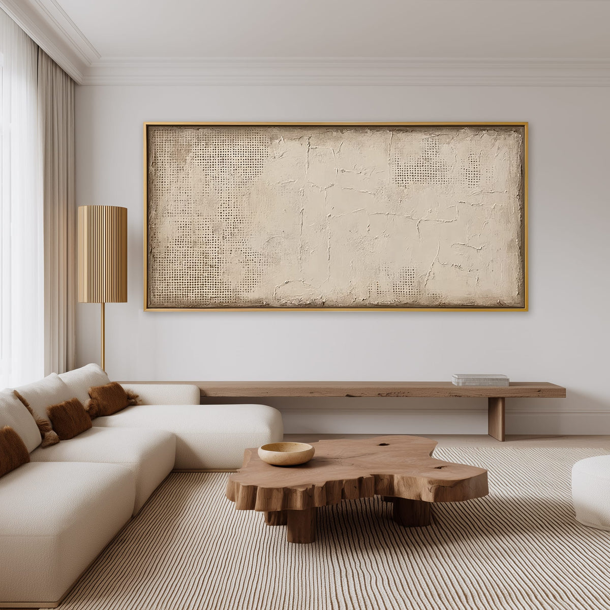 Quiet Imprint – Neutral Textured Abstract Wall Art#CI260475
