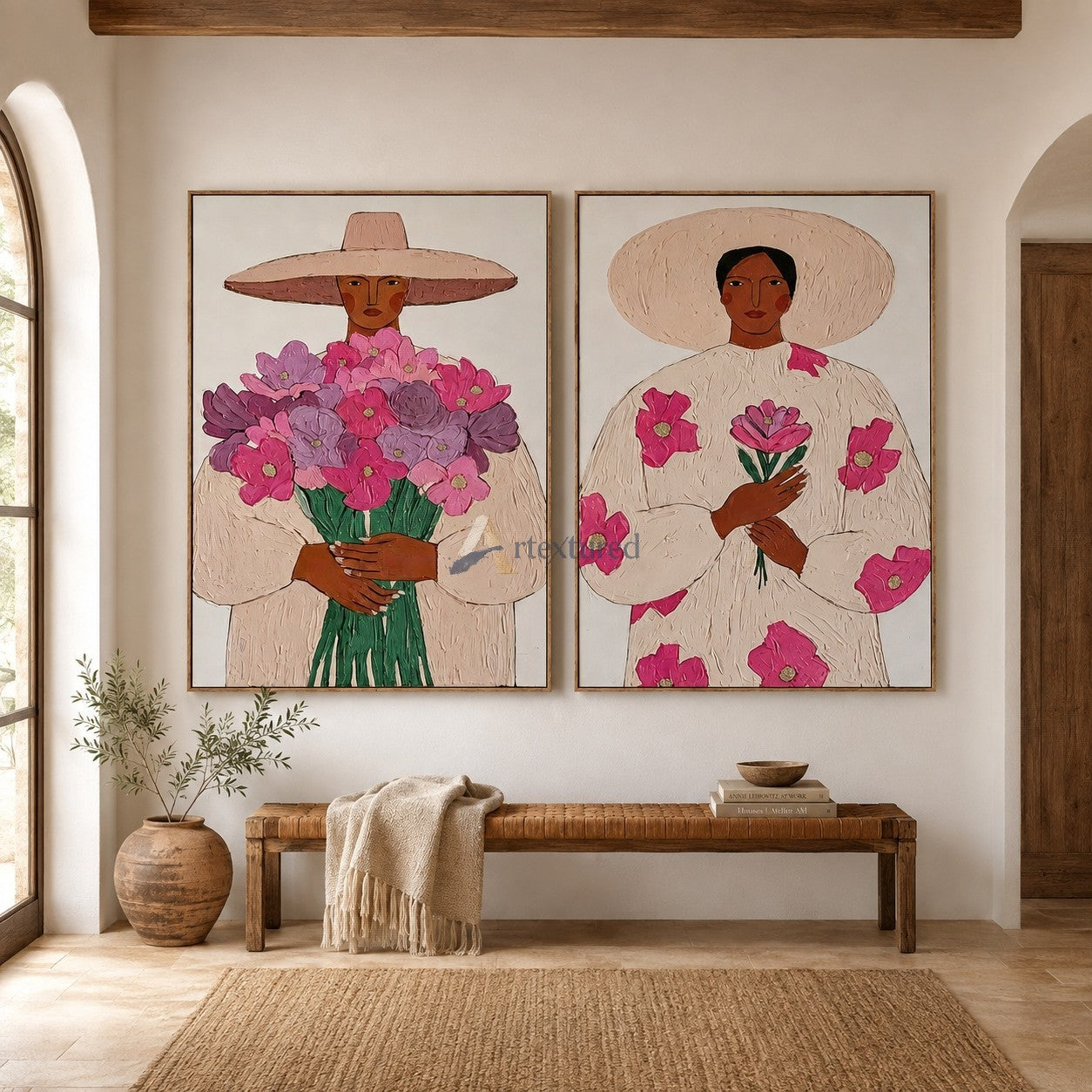 Desert Bloom – Floral Western Women Art Set#CI260489