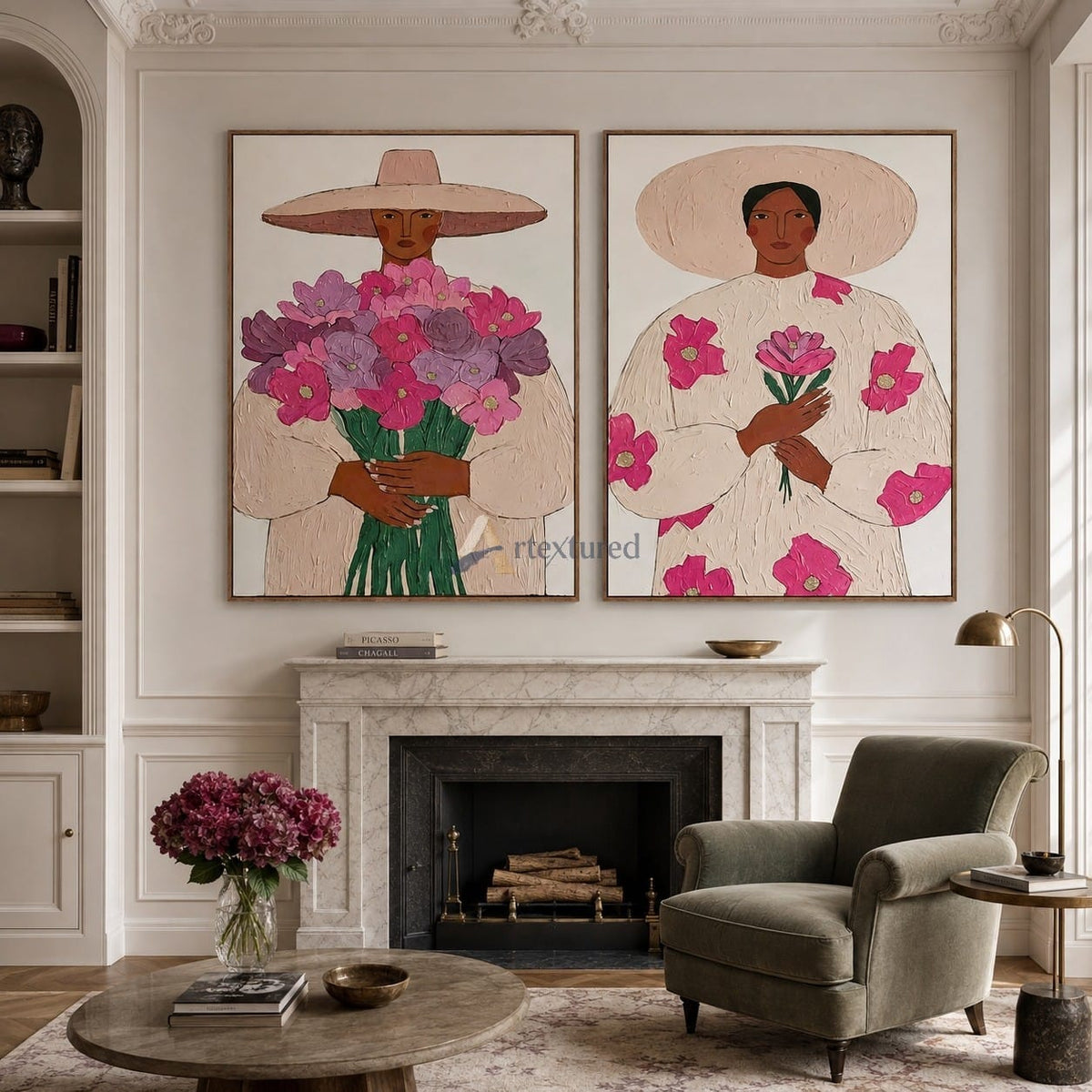 Desert Bloom – Floral Western Women Art Set#CI260489
