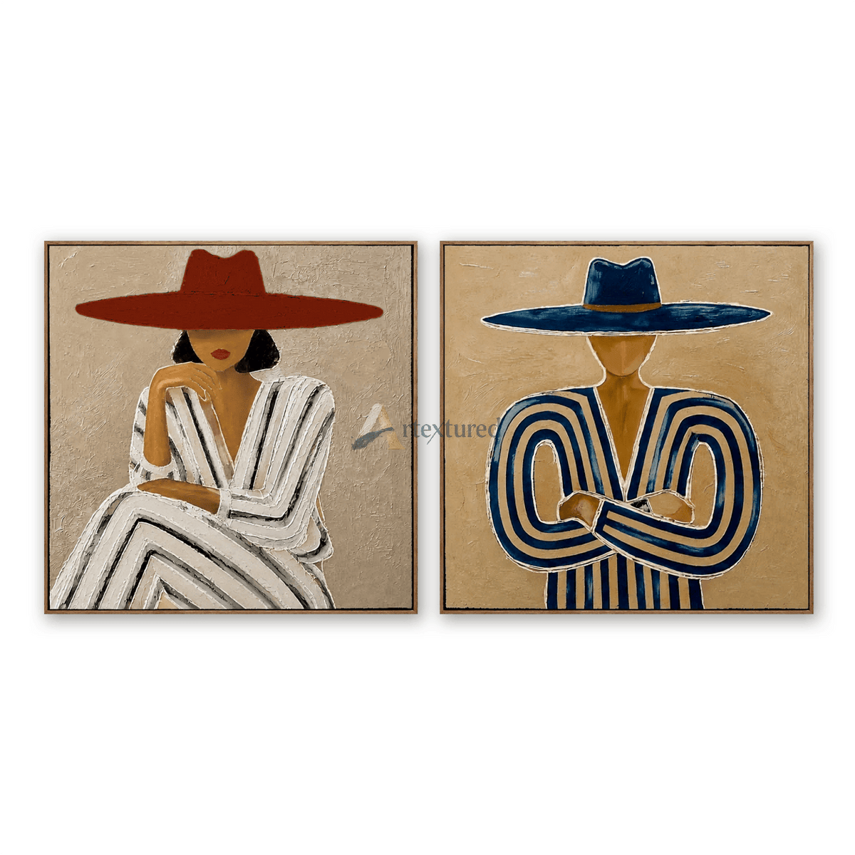 Under the Brim – Western Fashion Portrait Art Set#CI260498