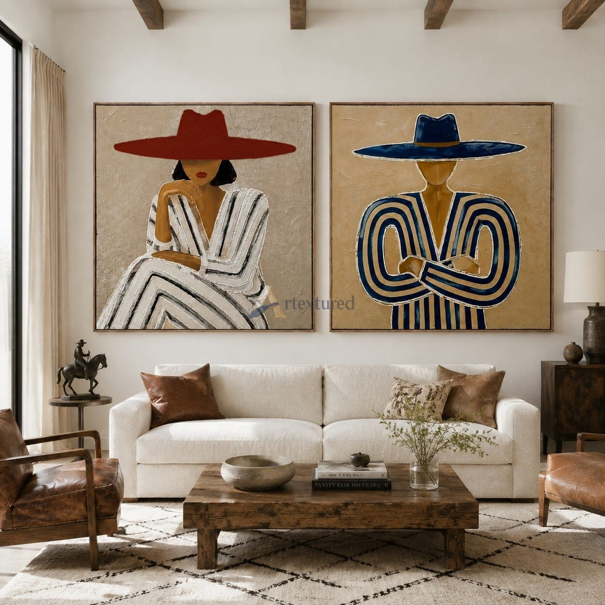 Under the Brim – Western Fashion Portrait Art Set#CI260498