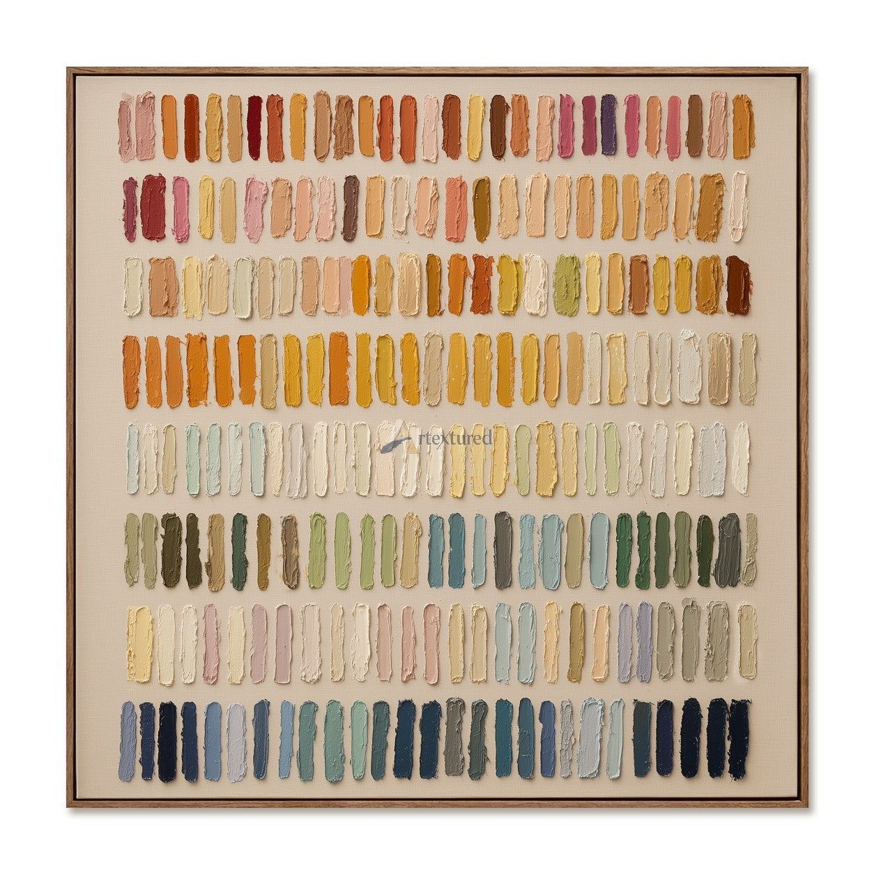 Collected Color – Textured Palette Knife Abstract Painting#CI260536