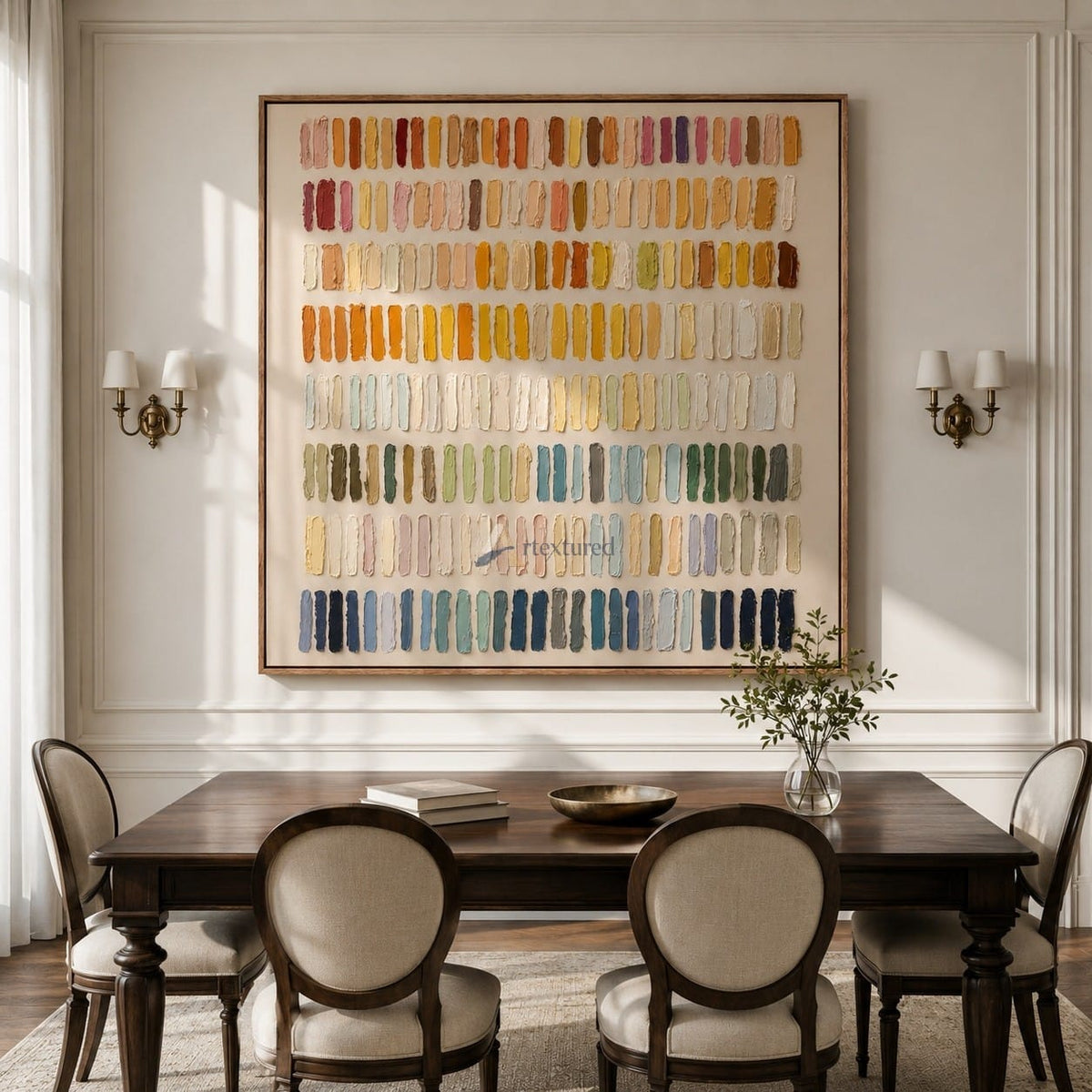 Collected Color – Textured Palette Knife Abstract Painting#CI260536