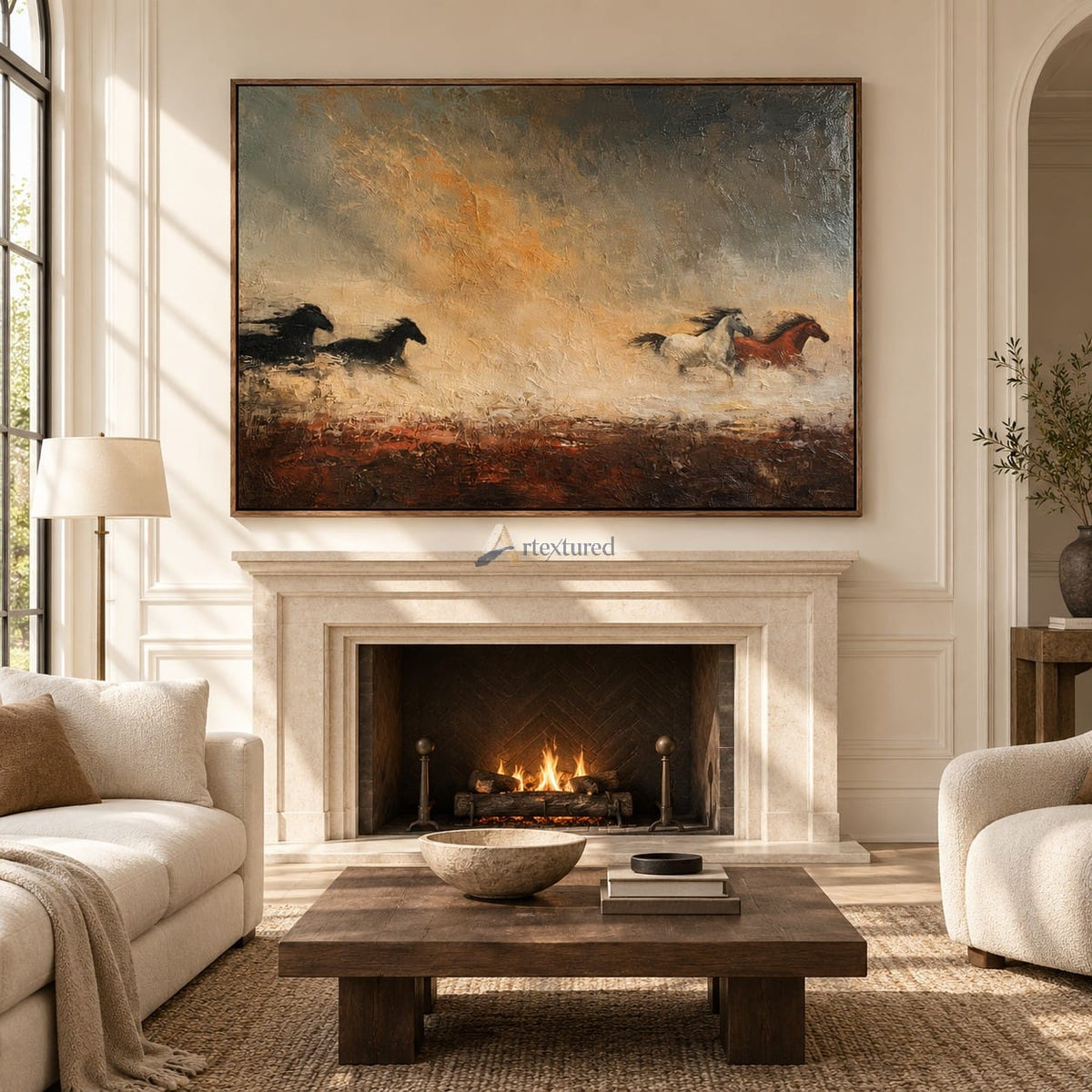Western Running Horse Wall Art – Across the Open Ground#CI260642