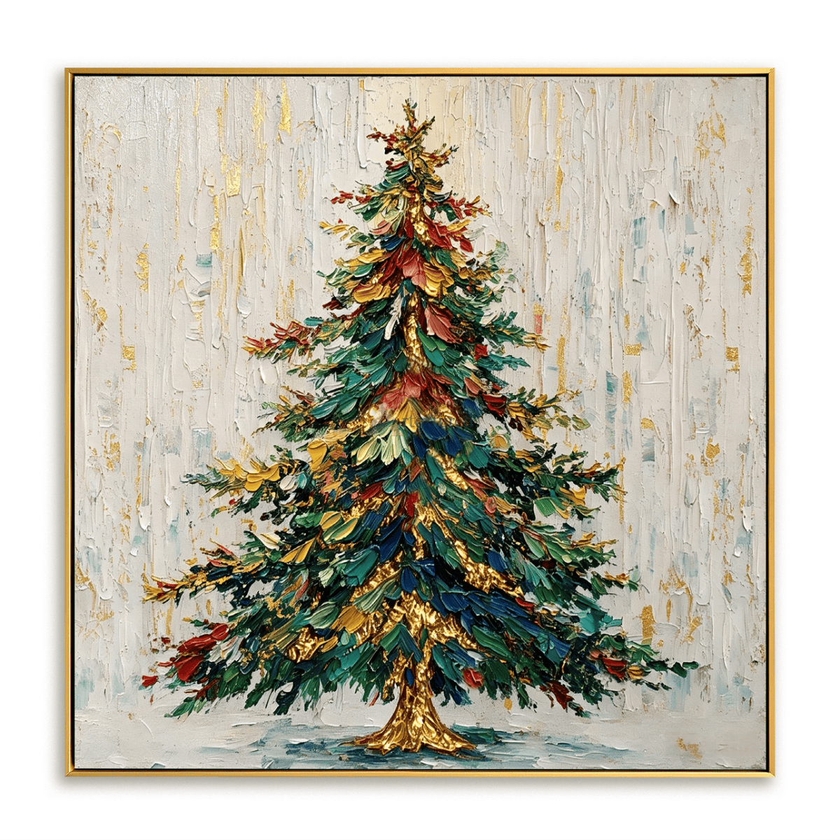 Colorful Christmas Tree Wall Art – Holiday Evergreen#CI260645