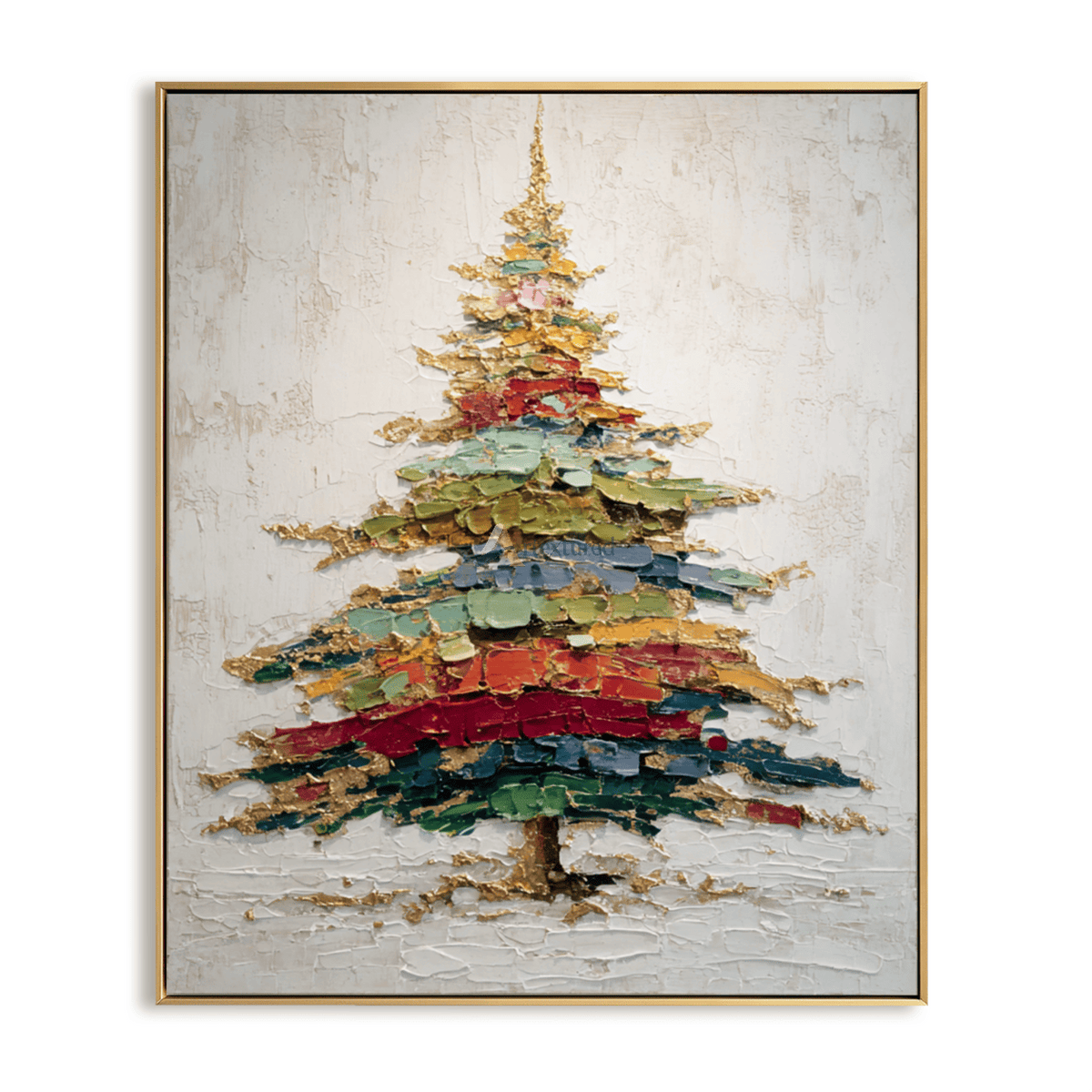 Modern Christmas Tree Wall Art – Layers of Color#CI260652