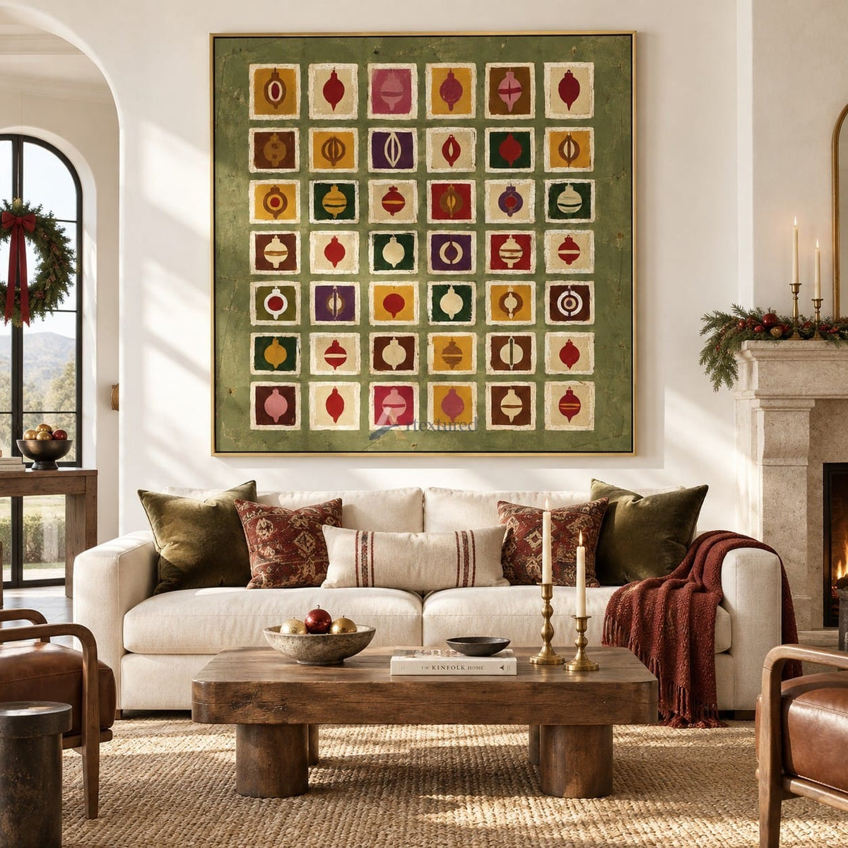 Retro Christmas Ornament Wall Art – Holiday Keepsakes#CI260654