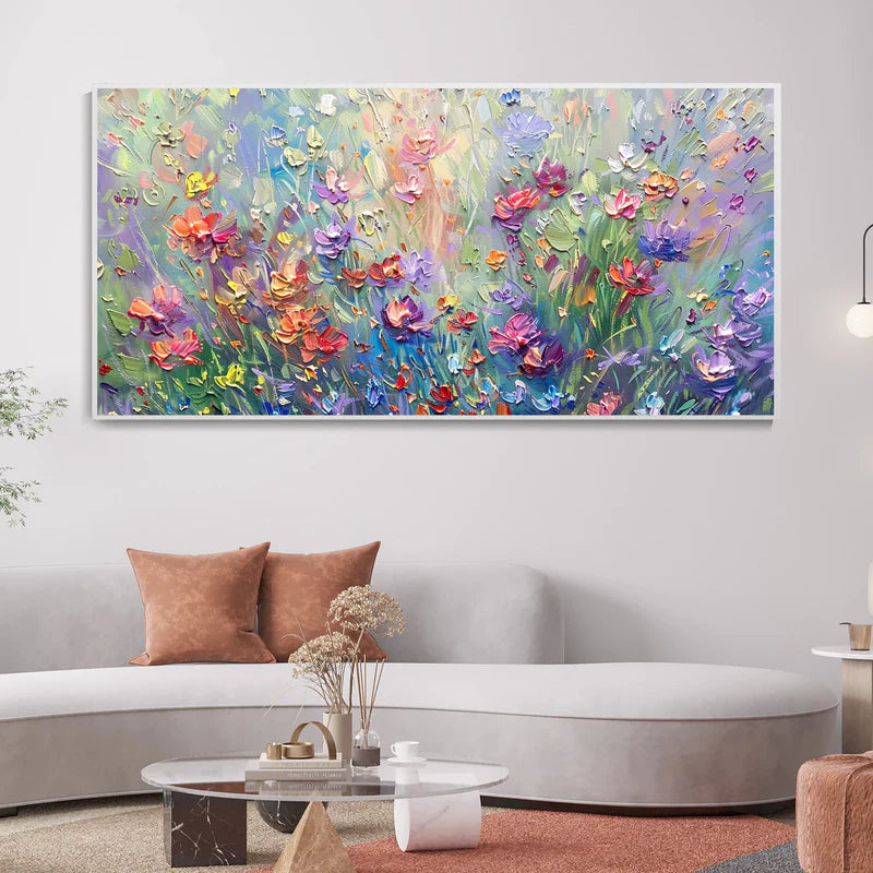 Vivid Meadow Bloom Painting