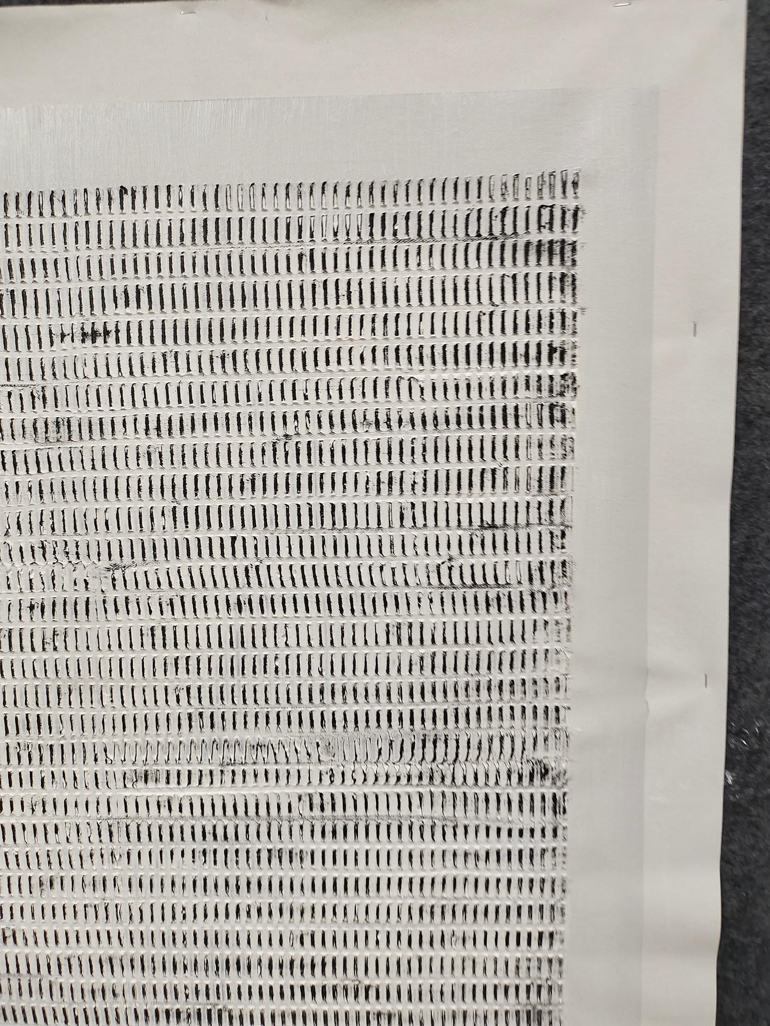 Linear Texture Grid-Tactile Minimalist Grid Textured Canvas Wall Art - artextured