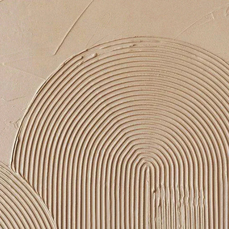 Natural Achievements - Abstract Wall Art of Hand Drawn Textured Geometric Arches - artextured