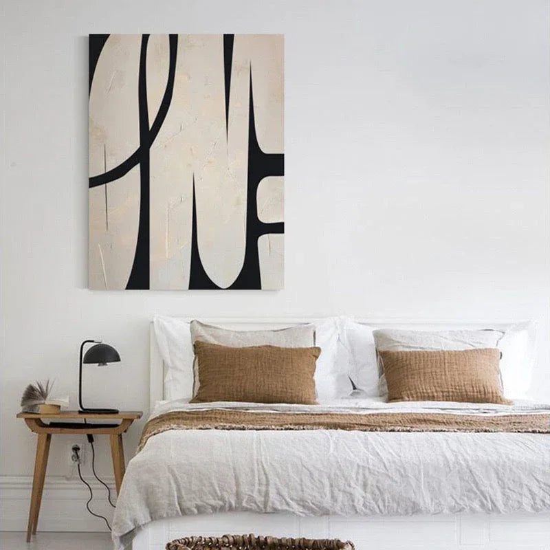 Longing - Minimalist Wabi Sabi Abstract Geometric Wall Art - artextured