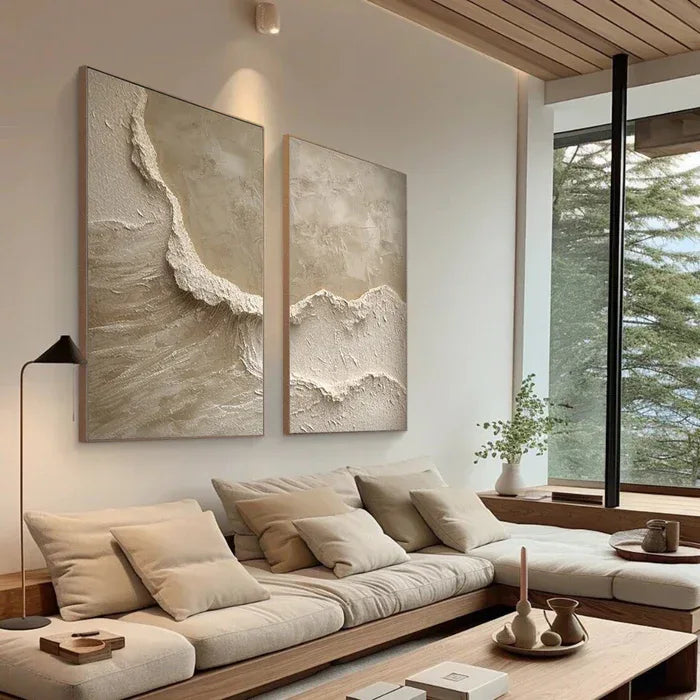 Coastal Textures Painting Set Of 2 - artextured