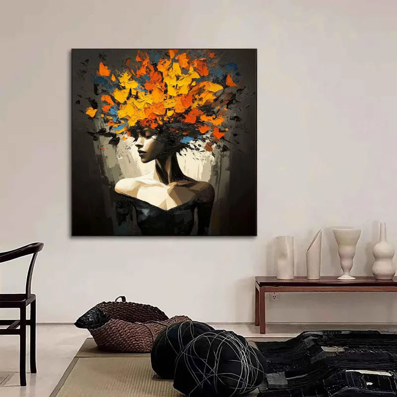 Golden Bloom Portrait