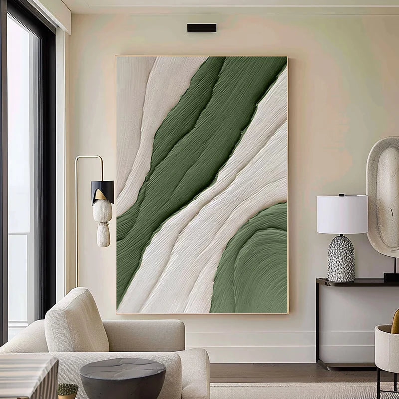 Modern Minimalist Textured Canvas - Earthy Tones for Elegant Interiors