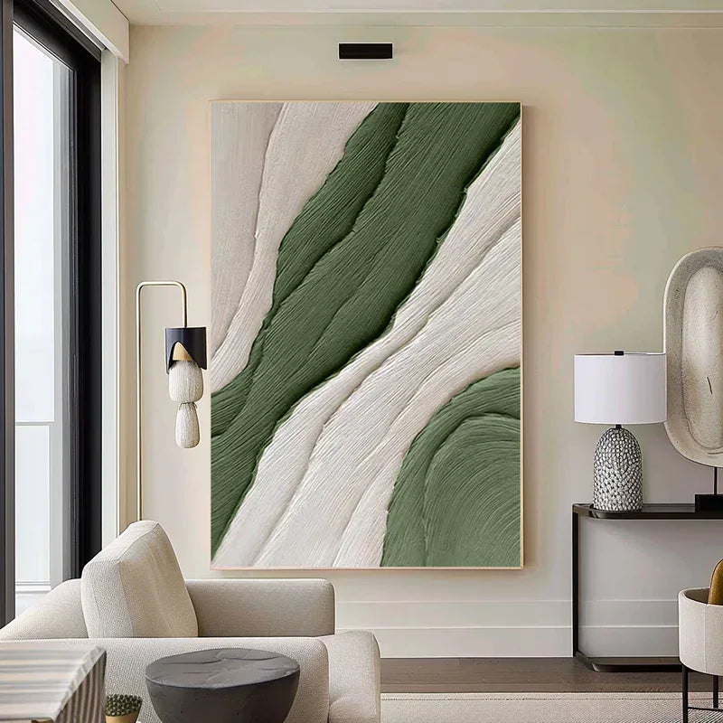 Modern Minimalist Textured Canvas - Earthy Tones for Elegant Interiors - artextured