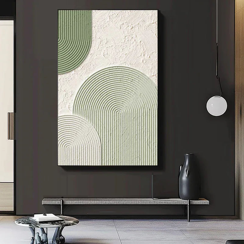 Modern Geometric Textured Wall Art - Minimalist Elegance for Interiors - artextured