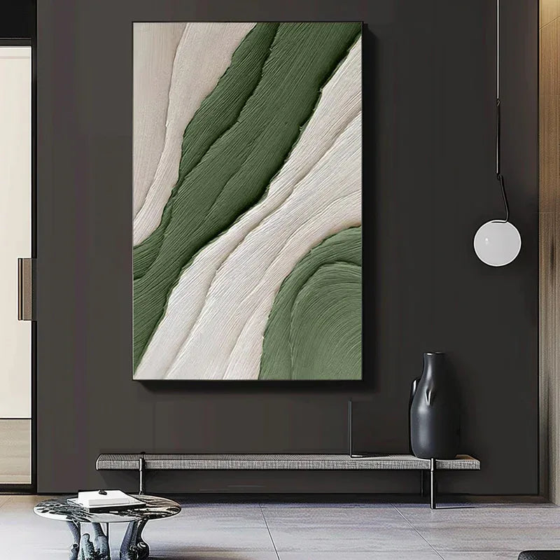 Modern Minimalist Textured Canvas - Earthy Tones for Elegant Interiors - artextured