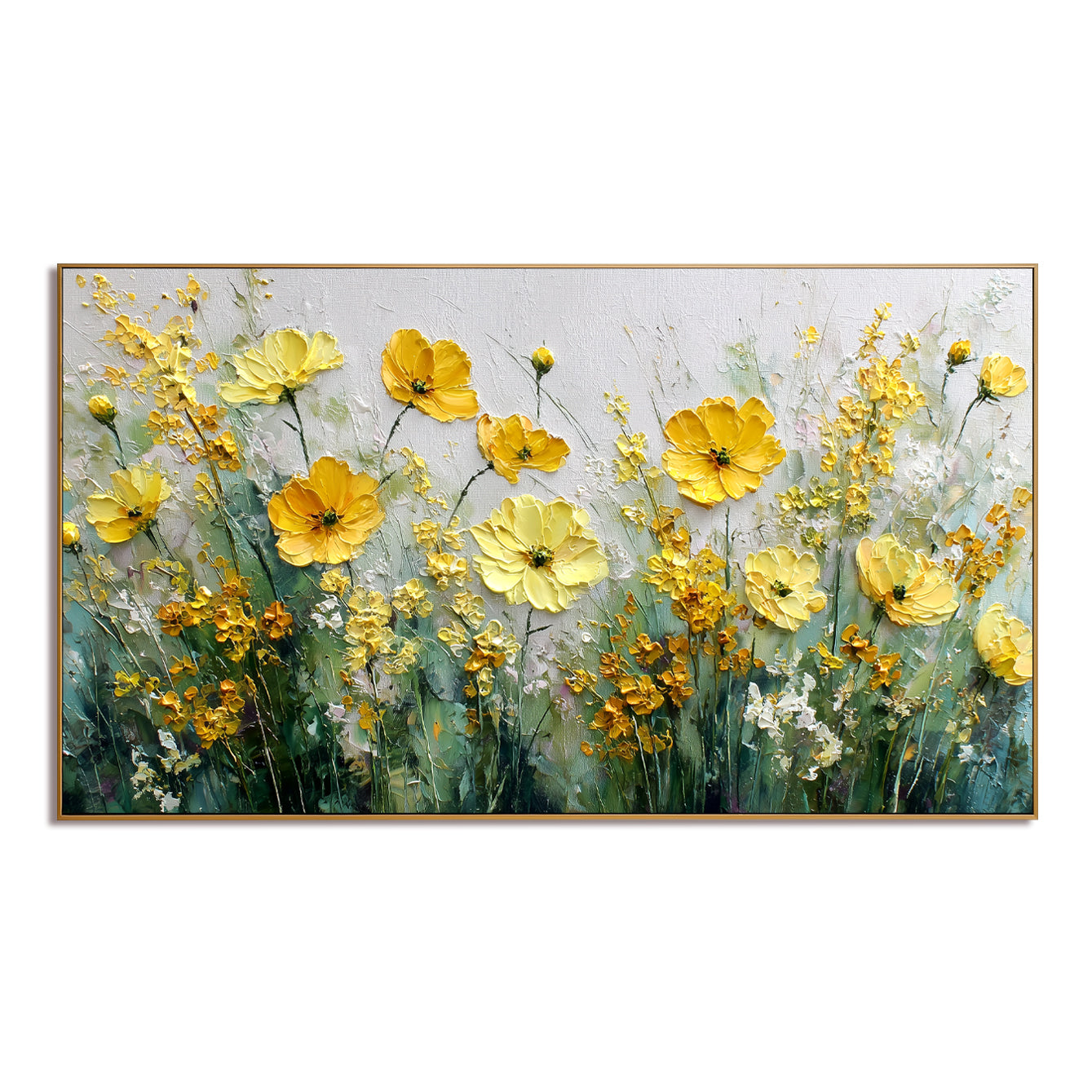 Golden Meadow – 3D Textured Hand-Painted Oil Painting#AB522001