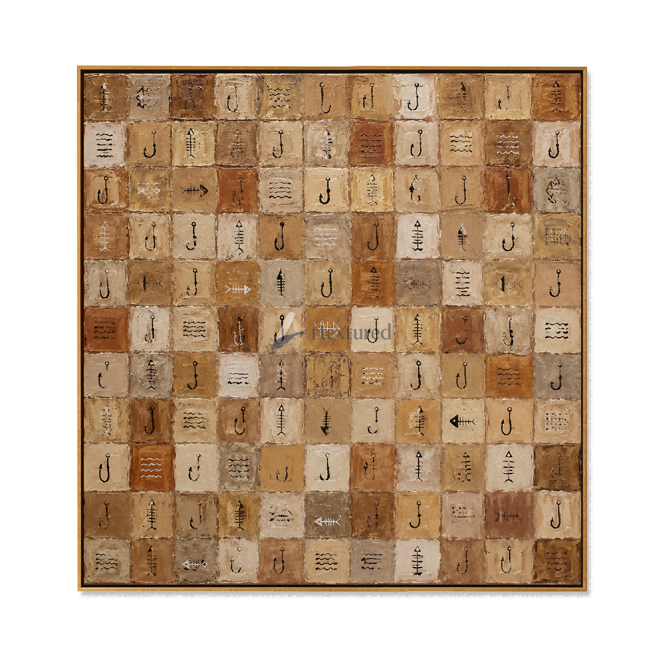 Abstract Textured Wall Art – Neutral Modern Canvas Painting#LL20260042