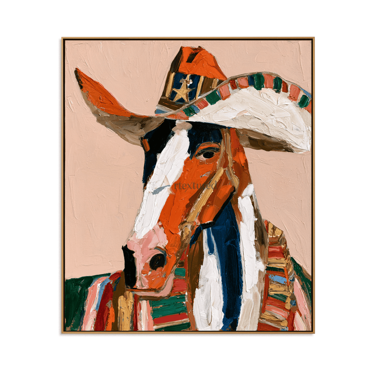 Fiesta Horse – Colorful Mexican Equestrian Painting#LL20260049