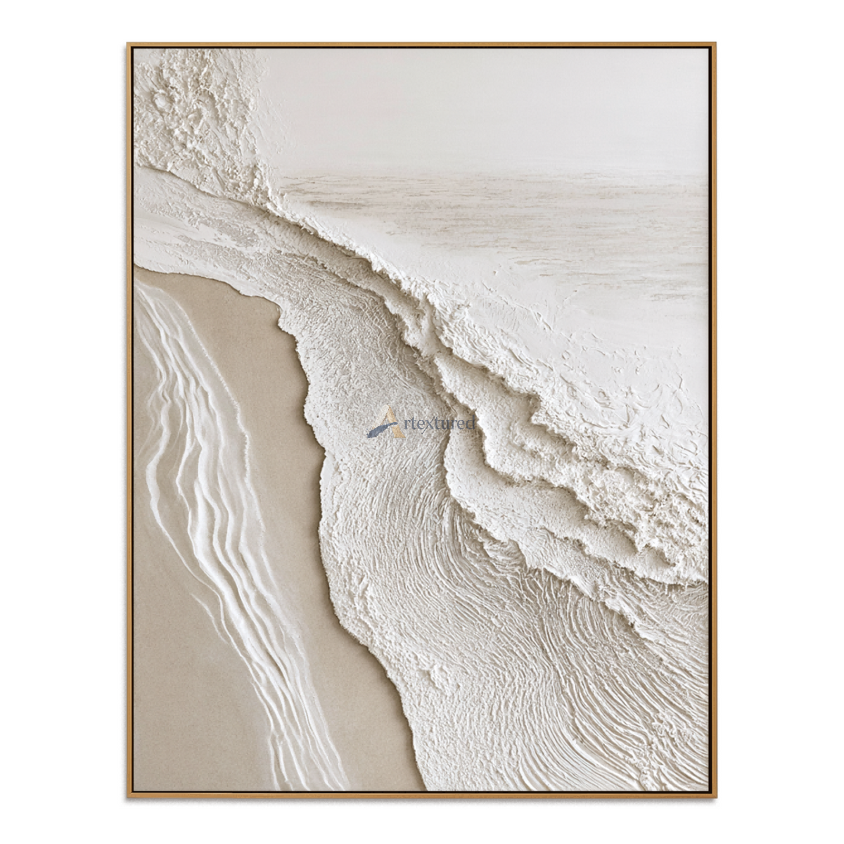 Tidal Impressions – Handcrafted Coastal Textured Wall Art#LL20260077