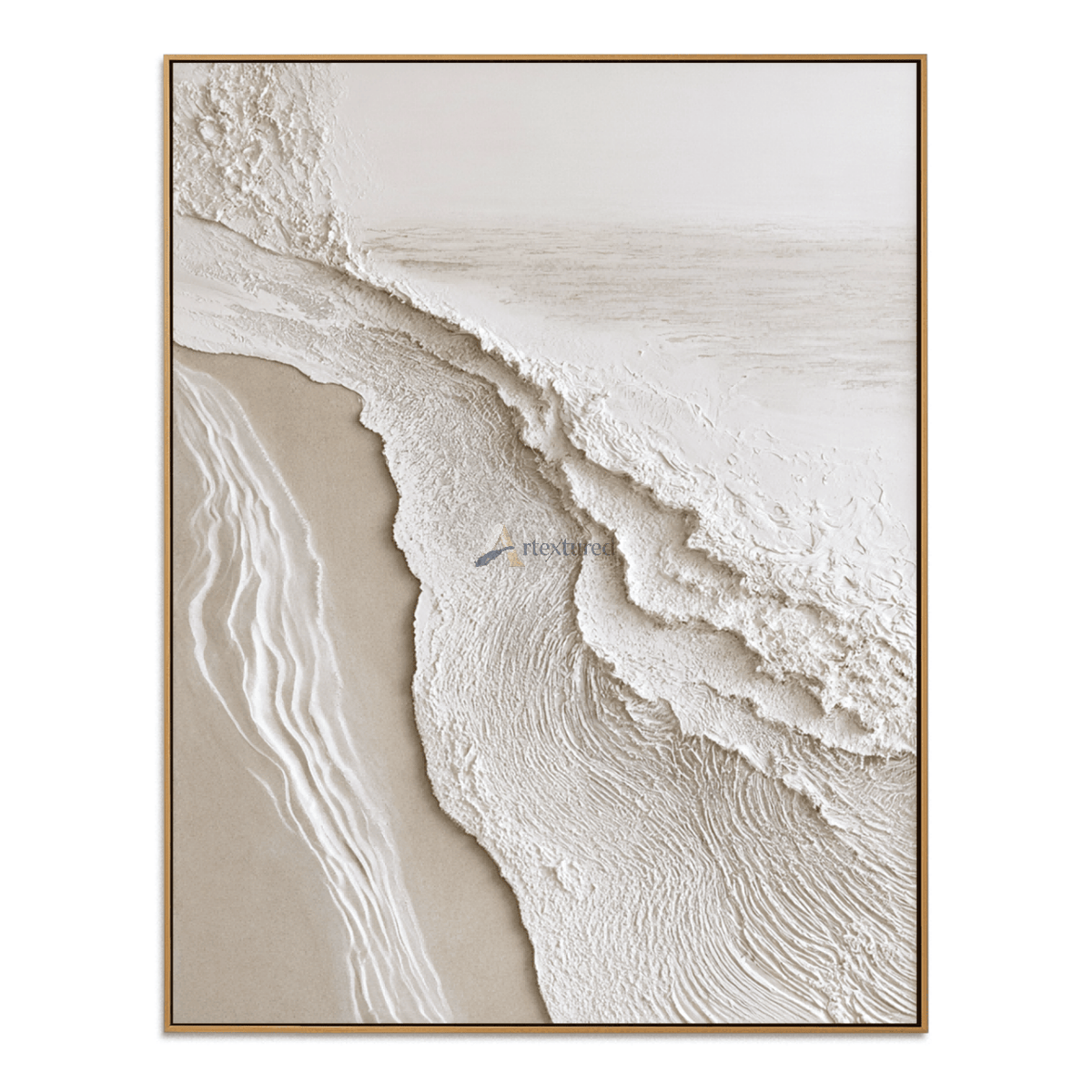 Tidal Impressions – Handcrafted Coastal Textured Wall Art#LL20260077