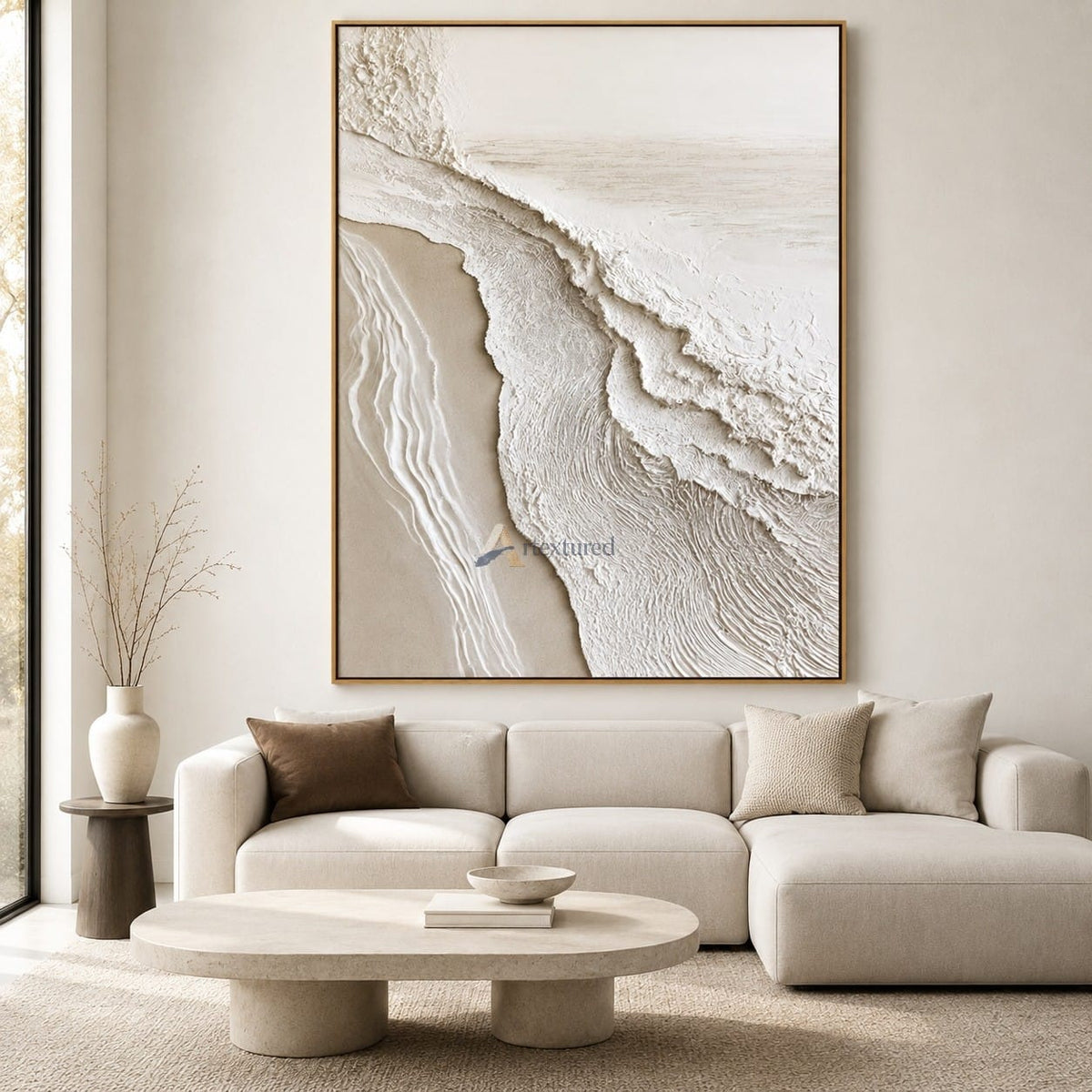 Tidal Impressions – Handcrafted Coastal Textured Wall Art#LL20260077