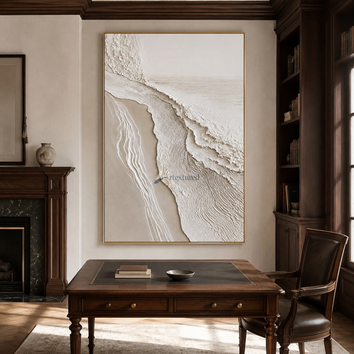 Tidal Impressions – Handcrafted Coastal Textured Wall Art#LL20260077