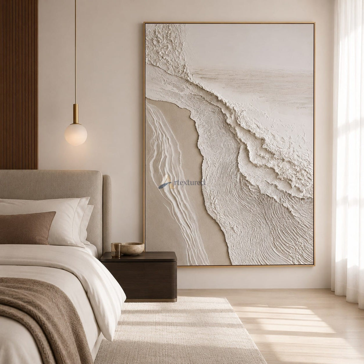 Tidal Impressions – Handcrafted Coastal Textured Wall Art#LL20260077