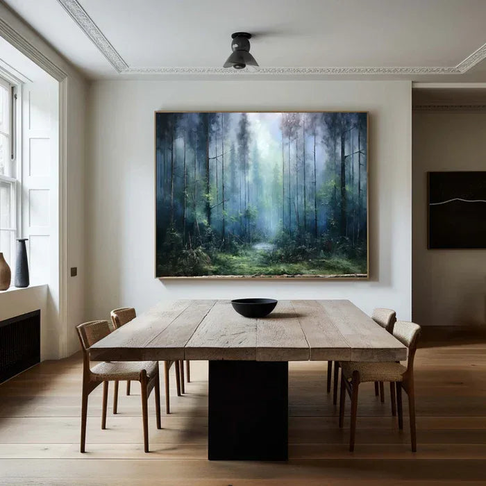 Mystic Forest - Hand-Painted Nature Landscape Oil Painting - artextured