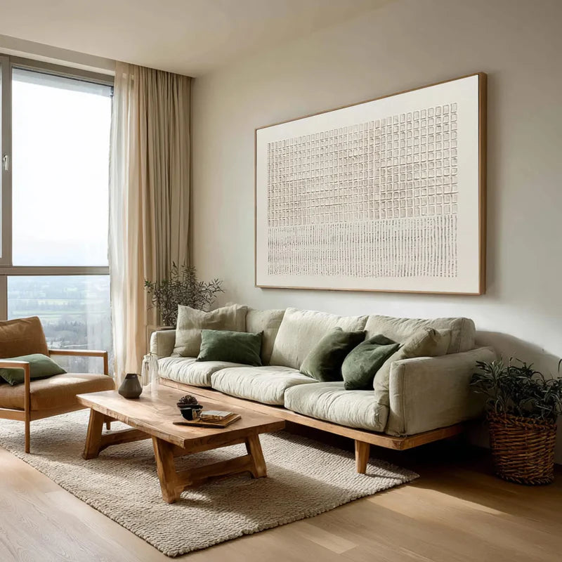 Neutral Grid Texture