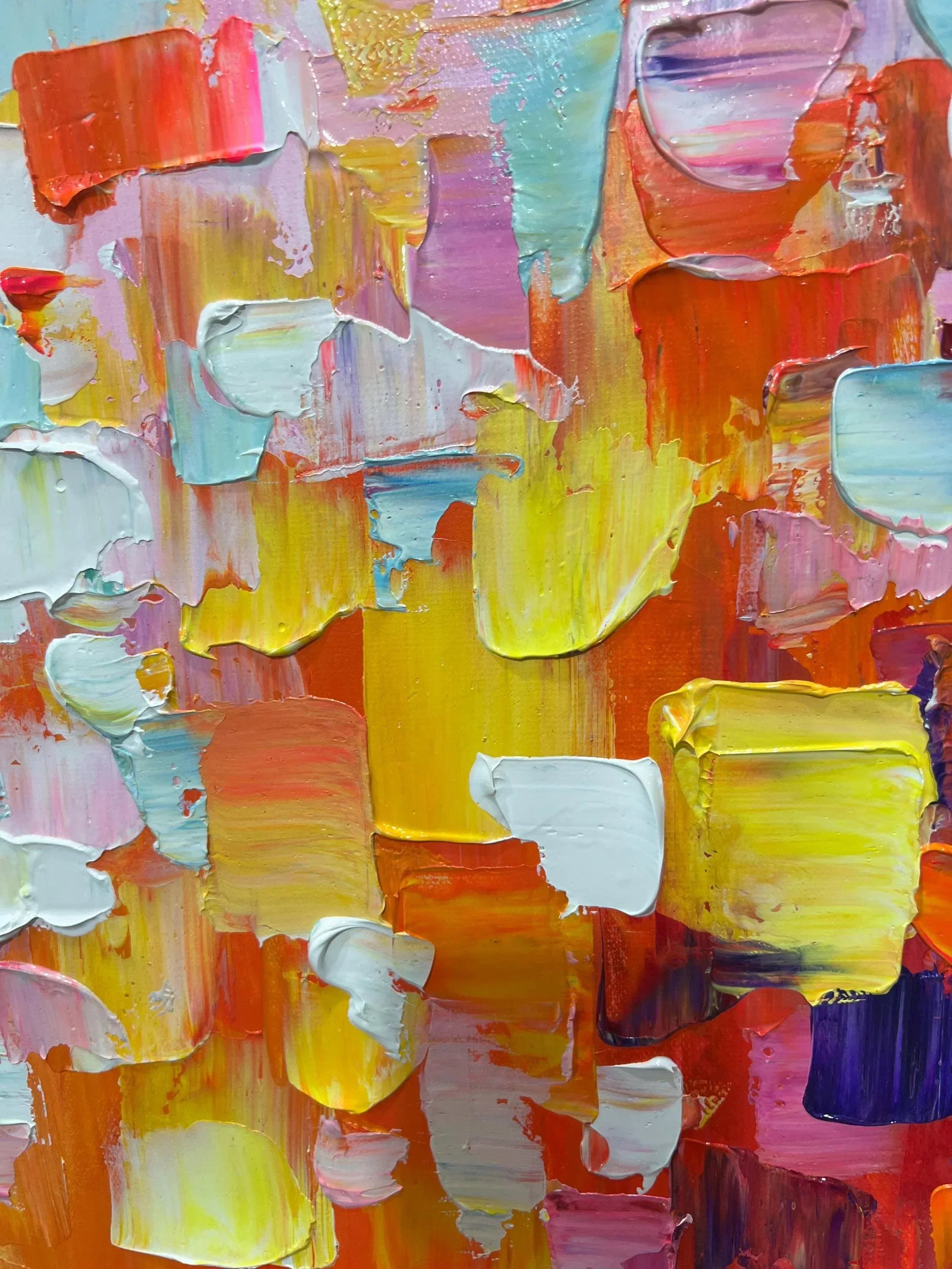 Special Payment Link for Color Block Carnival-Vivid Colorful Block Oil Painting - artextured