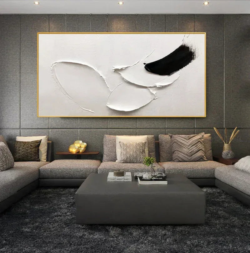 Special payment link for Silent Crest- Black & White Textured Canvas - artextured
